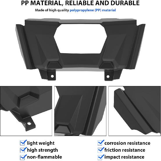 SAUTVS Winch Cover Kit for RZR, Waterproof Silt Proof Front Winch Cover for Polaris RZR XP/XP 4 1000 Turbo Trail 2019-2023 Accessories (Replace