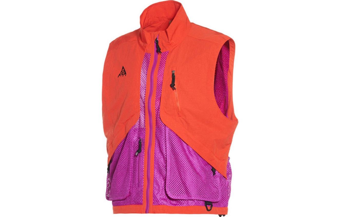 Nike Vests Unisex Red Stand Collar Moderate Other BQ7290-634 M