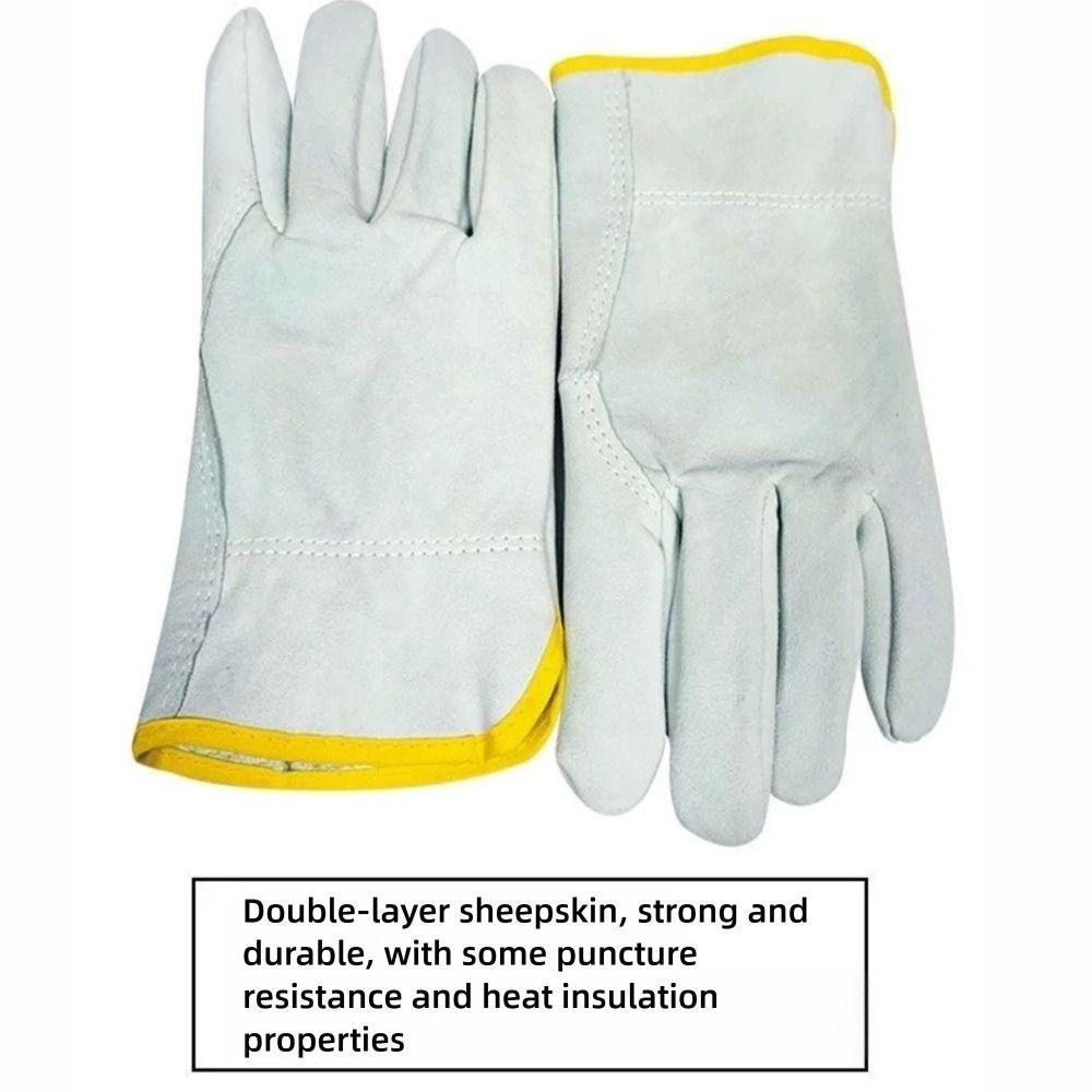 Cowhide Labor Gloves Thick Safety Gloves New Mechanic Glove