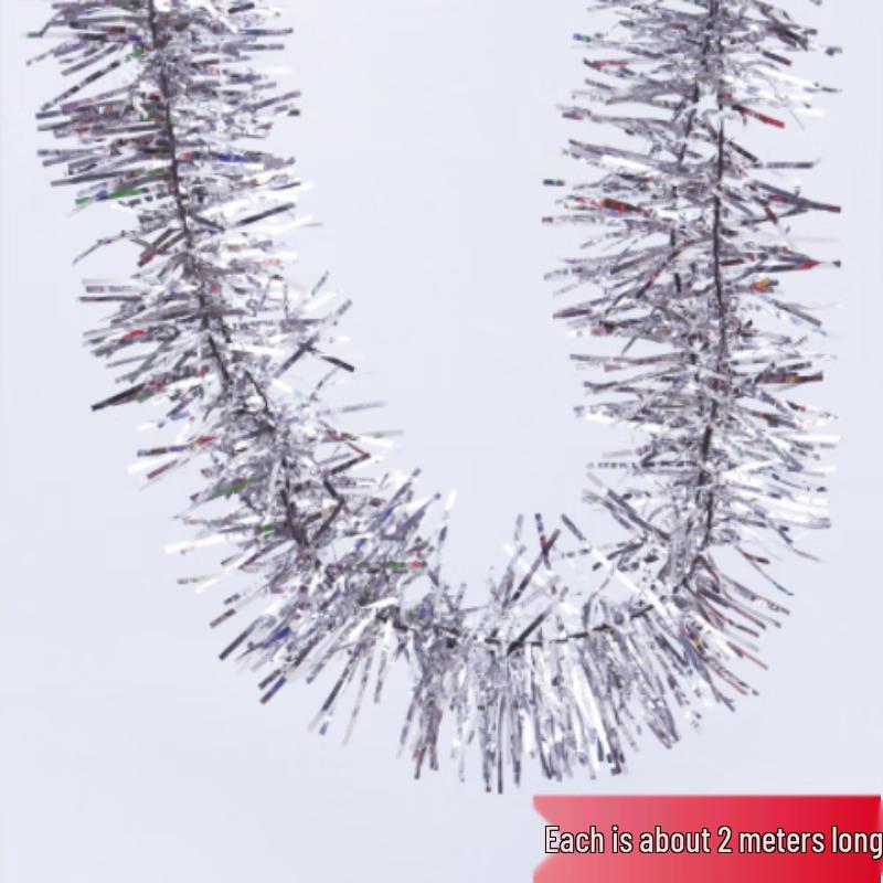 Silver Party Tinsel Strips Set