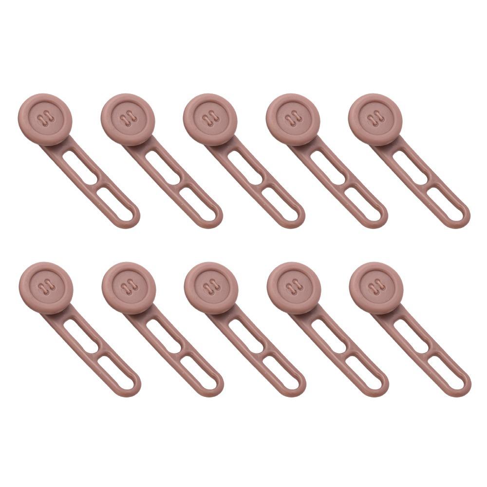 10Pcs Neck Extender Pants Extender Buttons Elastic Collar Button Extender  for Women Men