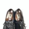 Vintage 80er-90er Bruno Magli Italien U-Tip Volllederschuhe Schwarz 11M 28,5-29,5(GEBRAUCHT)