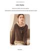 2024 Autumn/Winter Women's Thick Cashmere Knit Cardigan, Long Sleeve Loose-Fit Color Block Hoodie - Versatile and Warm.