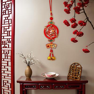 Year Decoration Spring Festival Decor Lucky Red Blessing Decorative Pendant for