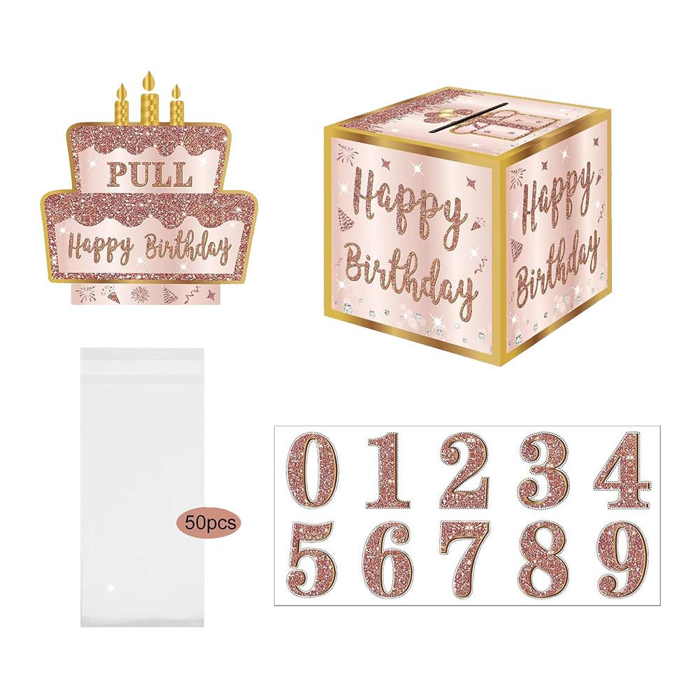 Birthdays Money Box For Cash Pull Money Pulling Box Cash Gift Boxes Happy Birthday Surprise Party Favors Decor X4V9