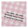 Notebook 2026 Schedule Book Starting December 2025 Weekly Block B6 Exact Size Hardcover Gingham Check Yellow Marks 26WDR-CB03-YE
