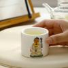 Sheep Fat Jade Porcelain Cartoon Tea Cup - Ceramic White Porcelain Gongfu Master Cup Souvenir