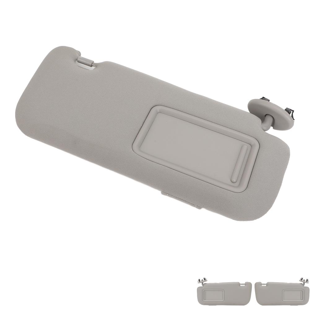 1Pc Car Sun Visor Fabric Grey Sun Shielding Visor Mirror with Makeup Mirror Replacement for Toyota Corolla 2007 To 2013