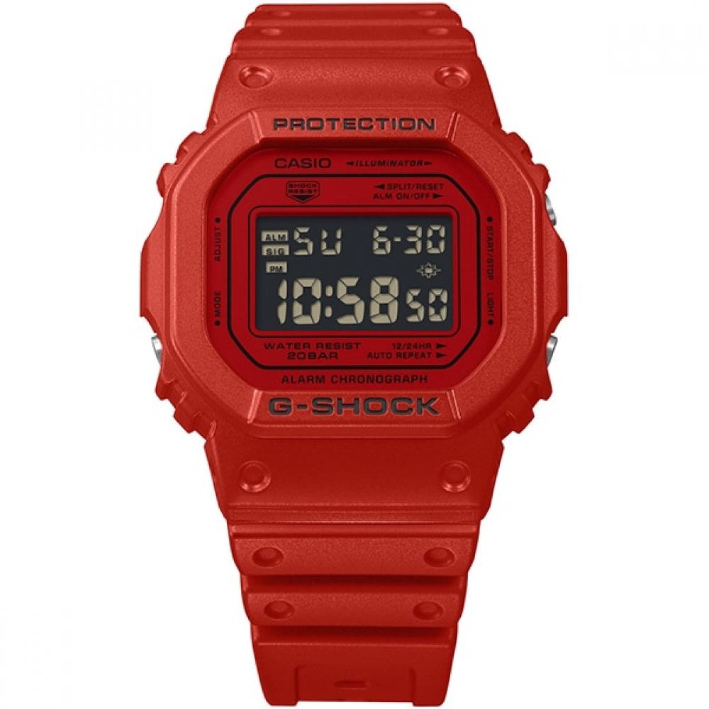 Casio G Shock  G Shock  Iconic Red Series Dw 5600rrb 4jf