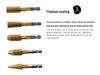 Hexagonal 5-Piece High-Speed Steel Woodworking Rotary File Set, 6.35mm Handle
