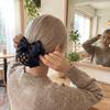 Comfortabel Strik Gebreid Haar Net Elegant Vintage Koreaans Kapsel Snood Dubbele Laag Lente Clip Deksel Net Haarclip
