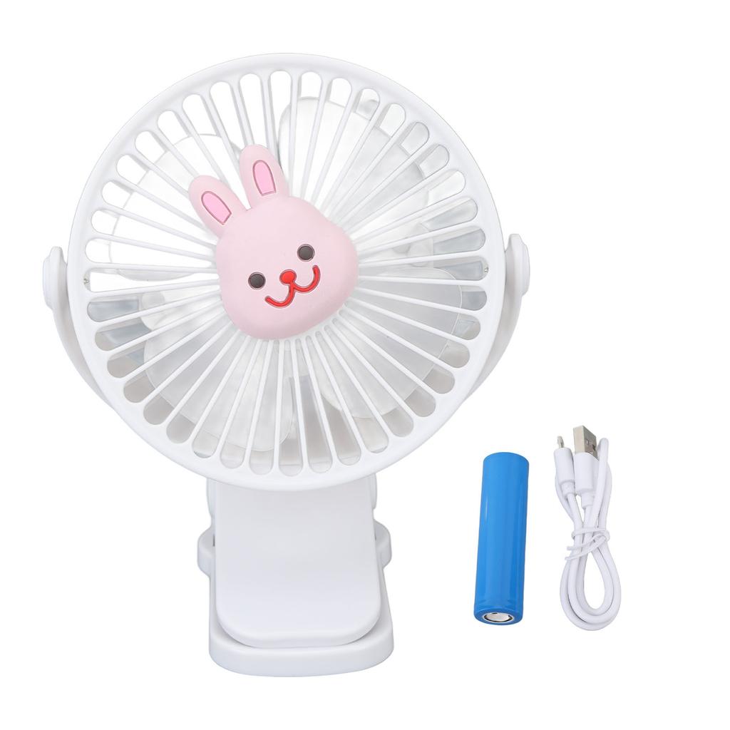 Baby Stroller Fan Clip USB Cartoon 3 Speeds Portable Fashionable Adjustable Clip Stroller Fan