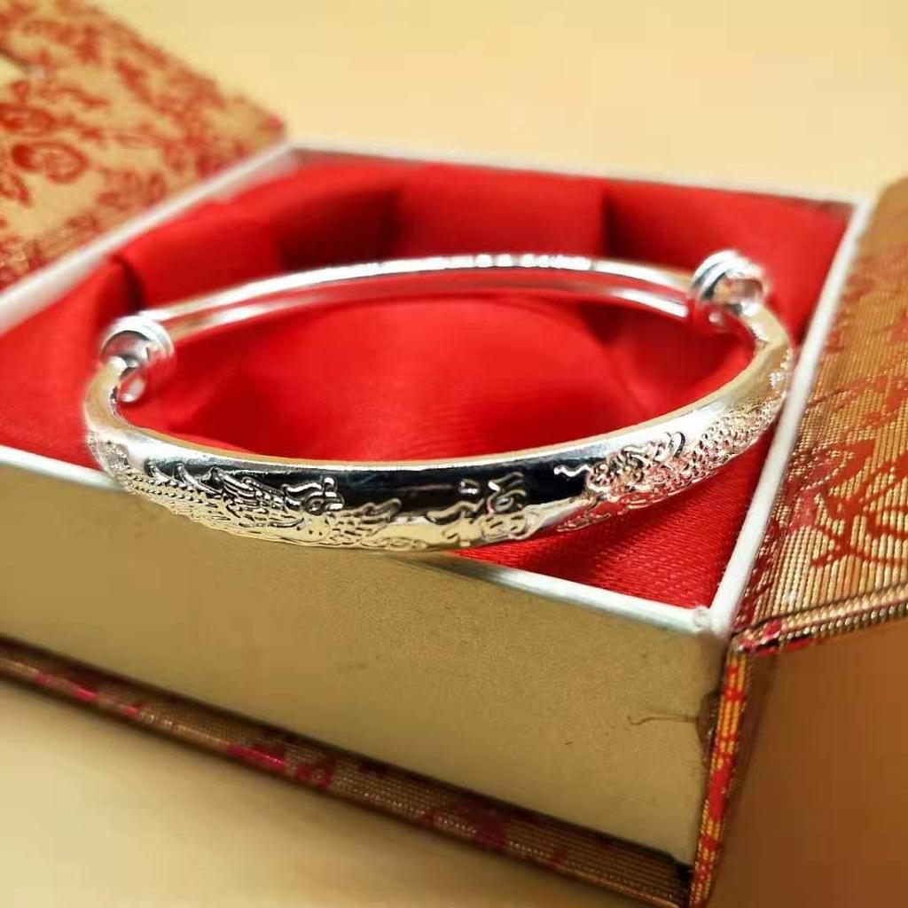 Bransoletka z gwiazdkami posrebrzana na Walentynki dla kobiet - Modny prezent w stylu Douyin dla przyjaciółki