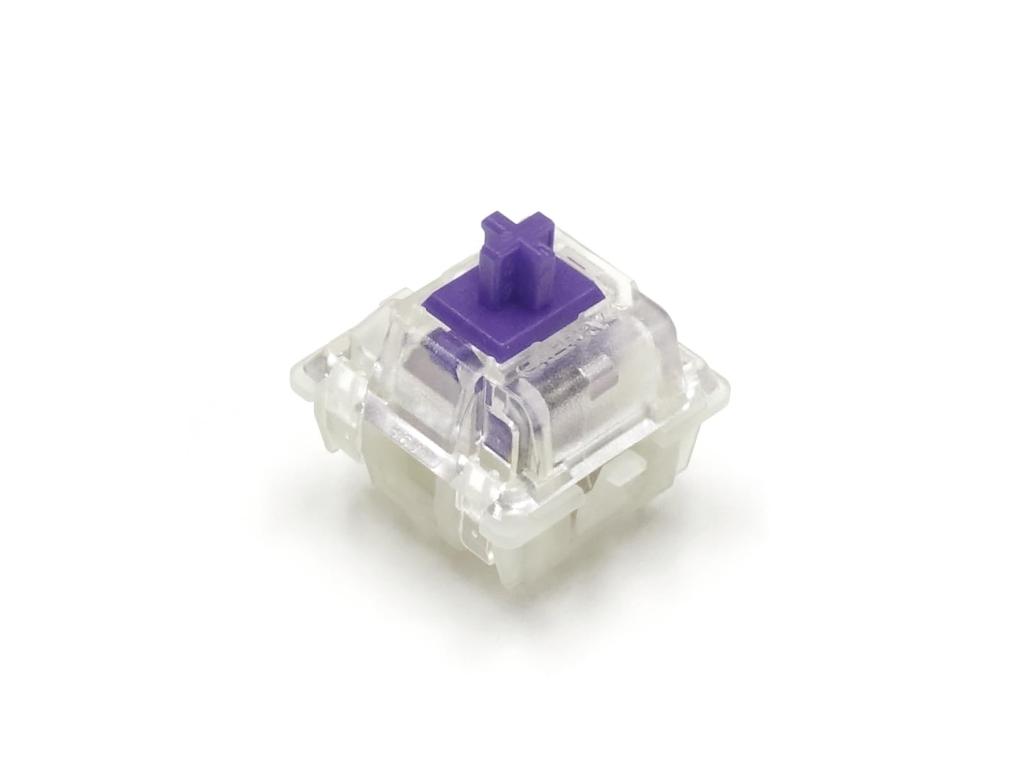 FILCO CHERRY MX2A RGB FILCO Clear Housing 5-Pin Switches, Purple, 70-Pack, Packaging, (for RGB), FKSW70CH/MPU-R