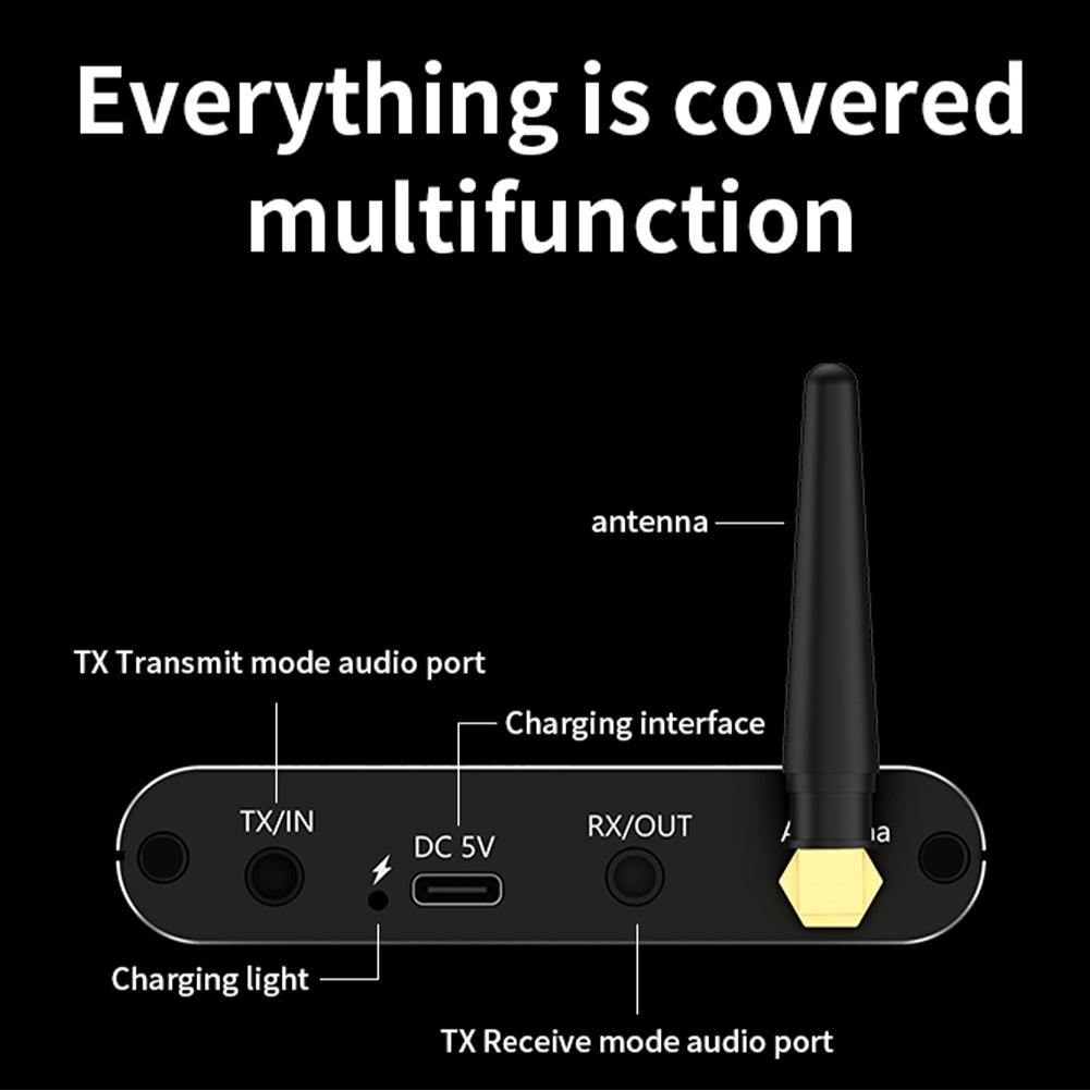 Bluetooth-Compatible 5.4 Audio Adapter BT/U-Disk Play HiFi Music Wireless Adapter Stereo Audio Receiver for Home and Car Stereo