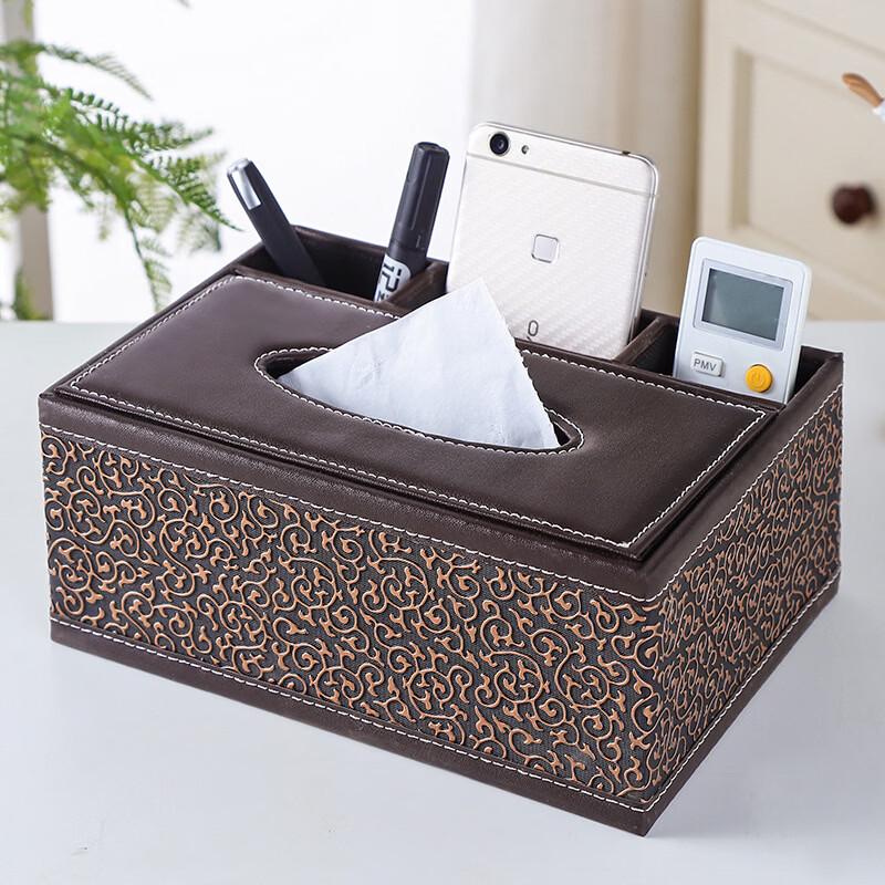 European Style Leather Tissue Box