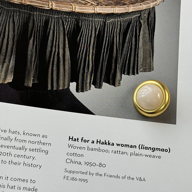 10 ADET Güzel Shank Düğmeleri Yuvarlak Altın Rengi İnci Şaft Düğmeleri Kadın Bluz Ceket Giyim Aksesuarları