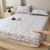 New printed single-piece fitted sheet three-piece set, washable mattress protective cover, all-inclusive mattress and pillowcase