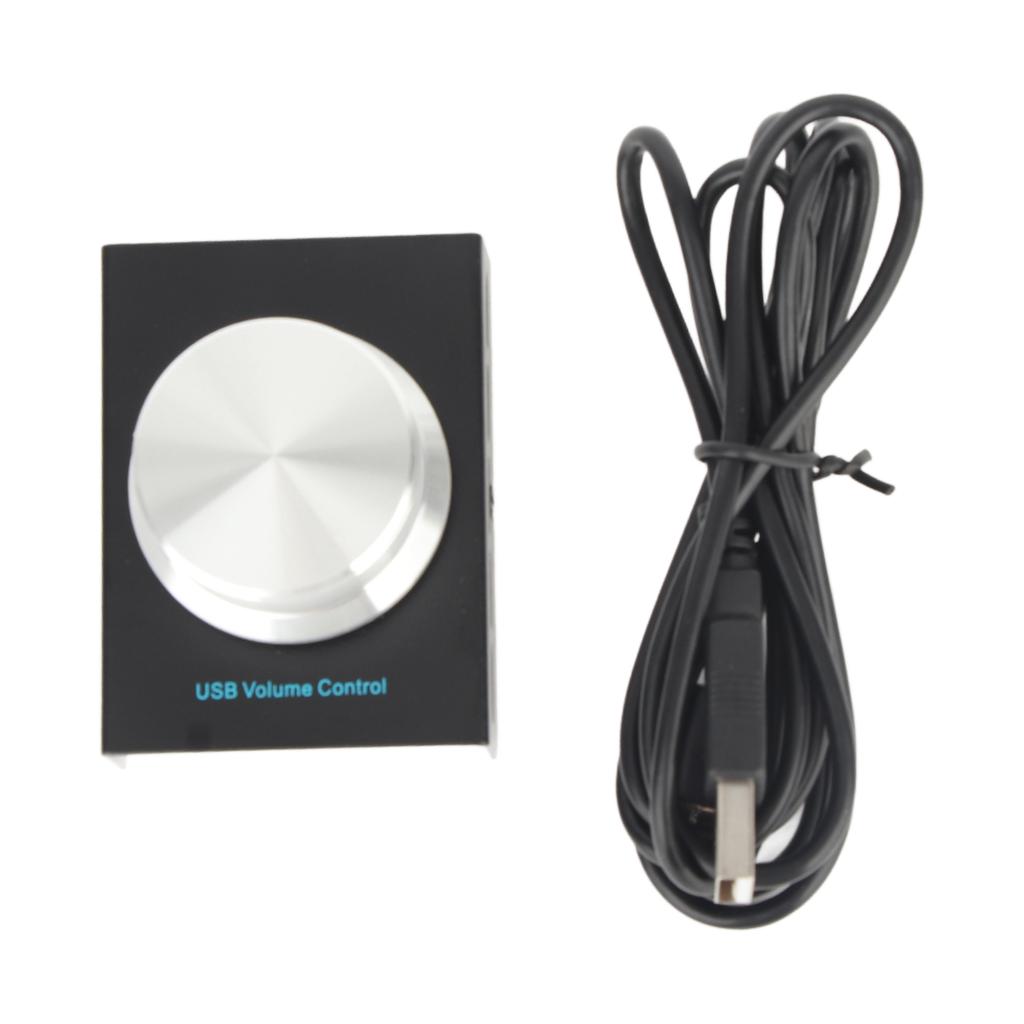 USB Volume Control Knob One Key Mute Multimedia Volume Adjuster for PC Computer Speaker Audio