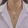 Chic Style Jewelry Set with Interchangeable Zircon - Unique Copper Design