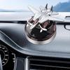 Solar Car Air Freshener Helicopter Automatic Rotation EssentialOil Diffuser Dashboard Camouflage Ornament Car Accessories
