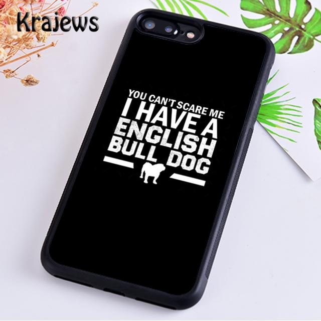 Krajews Englische Bulldogge Herzschlag TPU Handyhülle Abdeckung Für iPhone 17 Air 16 15 14 plus 11 12 13 pro max Hülle Fundas