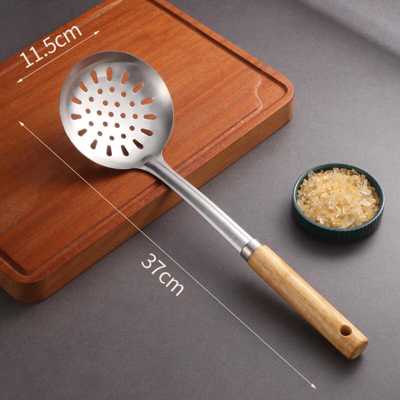 Ruhan Wooden Handle Stainless Steel Soup Spoon Set
