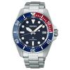 Coleção Prospe Relógio com Movimento Solar Quartzo Pulseira de Aço Inoxidável Relógios Masculinos Mostrador Azul SNE595P1