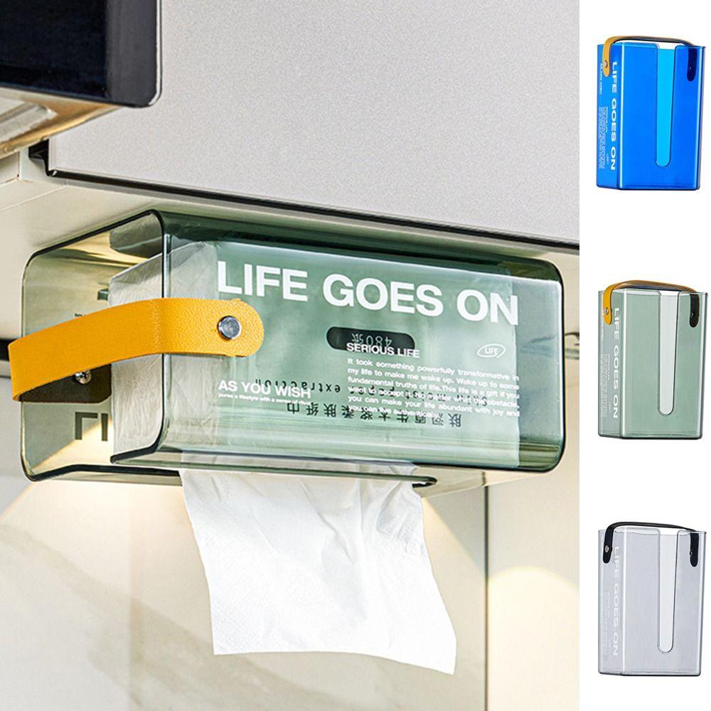 

Rectangular Tissue Storage Box Plastic Napkin Holder Light Luxury Tissue Holder for Home