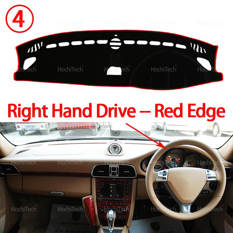 Car Dashboard Cover Avoid Light Pad Trument Platform Cover Mat Carpet for Porsche 911 997 GT3 2004-2011 2006 2007 2008 2009
