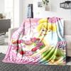 Custom Name Tinkerbell'S Magical Flight Flannel Blanket For Super Soft Cute Comfort Blanket For Travel Bedding Couch Sofa Blanket
