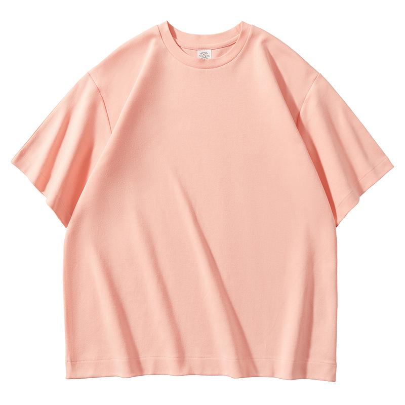 AG 300g Oversized Casual Drop Shoulder Heavyweight Custom Logo Short Sleeve Crew Neck Solid T-shirt