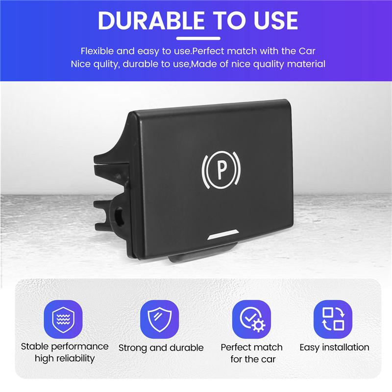 Powerful Car Central Console Electronic Handbrake Button Cover 61319475060 For BMW 2 3 4 Series X3 X4 X5 X6 X7 Z4 G20 G01 G02