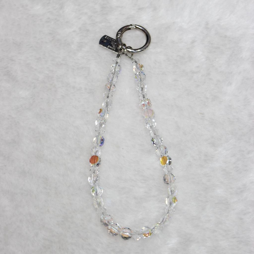 Crystal Bead Phone Lanyard Short 26cm Mobile Phone Bracelet Anti-Lost Chain