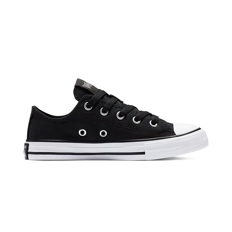 Converse Chuck Taylor All Star Low Top Canvas Shoes Kids Sneakers Black 369080C