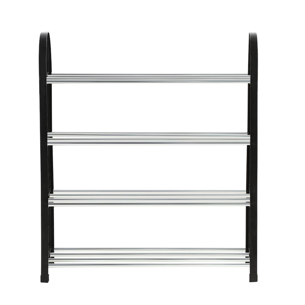 Plastic Aluminum Metal Standing Shoe Rack Shoes Storage Shelf Home 3 Tiers