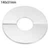 Black Shower Faucet Decorative Cover Chrome Finish Stainless Steel Wall Flange Water Pipe Wall Covers Bathroom Faucet Accessory