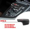 Car Emblem Gear Shift Knob Manual Gear Stick Head Shift Knob Cover Trim Sticker For 4IYEJ A3 2014-2018 A6L 2016-2018 A7 2015-2018