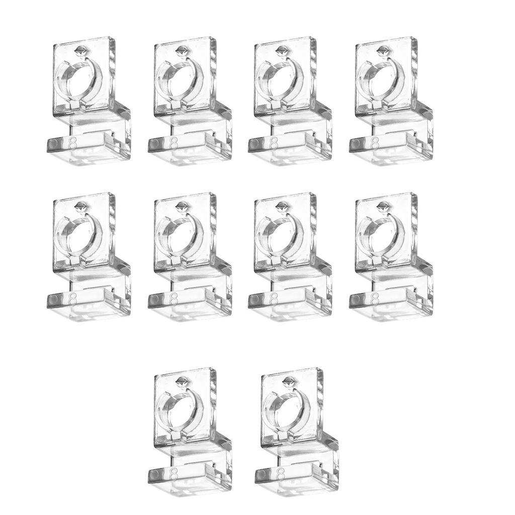10pcs Reliable Aquarium Lid Support Bracket Fish Tank Cover Holder Stand Acrylic Fishtanks Cover Support Clamp Clips