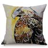 Nordic Bird Oil Painting Art Sofa Decoration Pillowcase Parrot Owl Animal Luxury Chair Cushion Cover Throw Pillow Case
