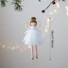 Cloth Christmas Angel Doll Drop Ornaments Angel Girl Plush Toy Pendant Hanging Pendant Christmas Girl Pendant Festival Decor