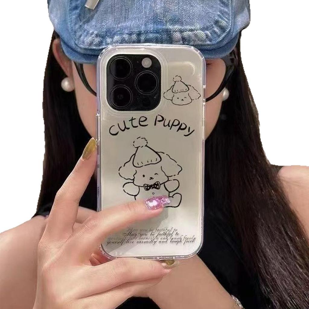For Apple Mobile Phone Protective Case Cartoon Transparent Mobile Phone Case All-inclusive Glacier Pattern Mobile Phone Case