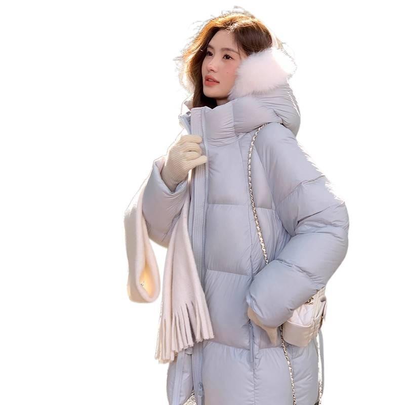 Winter New Cloud Puff Down Cotton Clothes Women's Fashion Design Sense Warm Hooded Bread Clothes Jacket
