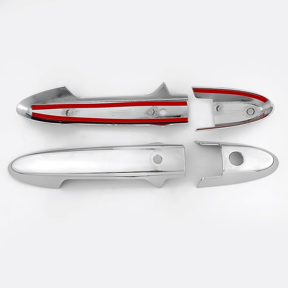 Compatible for Honda HRV HR-V 2016 2017 2018 2019 2020 Exterior Accessories Front Door Handle Cover Trim ABS Decor Scratch Protector Caps (Chrome