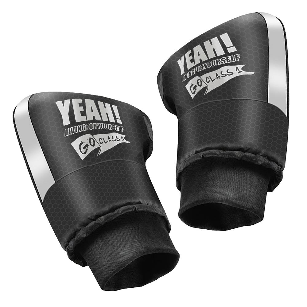 

1 пара мотоциклетных рулей, зимние велосипедные перчатки, водонепроницаемые перчатки на руль, перчатки для снегохода, электровелосипеда, мотоцикла, термоперчатки