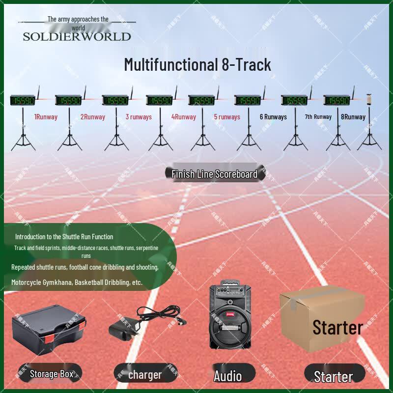 Multi-function 8-Channel Infrared Sports Timer