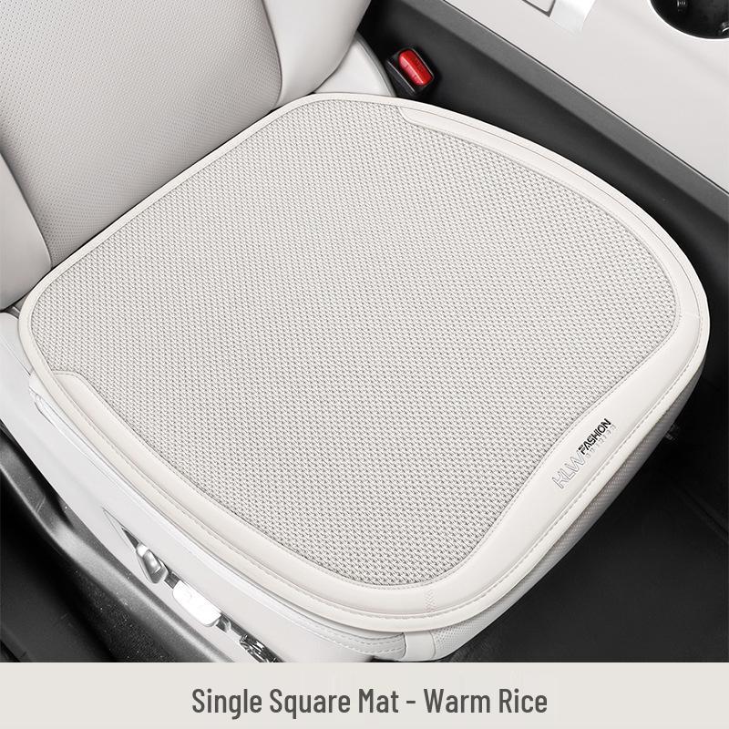 2026 New Ice Linen Car Seat Cushion Set: Breathable Ventilated Three-Piece or Seven-Piece for Spring/Summer