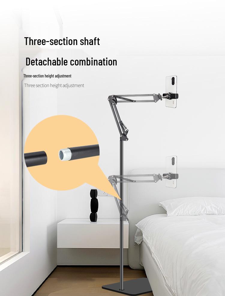 Adjustable Floor Stand with Mechanical Arm for Mobile, Tablet, and Overhead Viewing