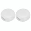 400pcs Black White Color Silicone Toggles Buckle Adjustment Buckle Clip  DIY Crafts Supplies