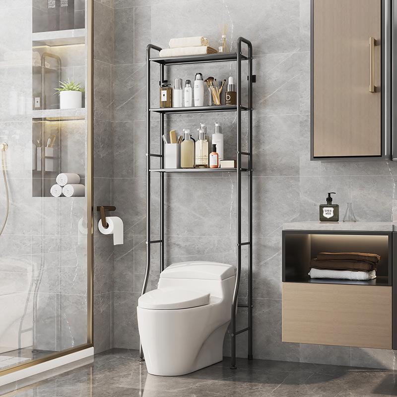 Floor-Standing Balcony Drum Washer Rack & Bathroom Storage Shelves